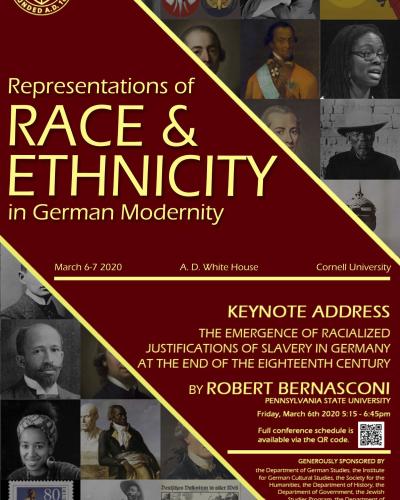 Conference: Representations of Race and Ethnicity in German Modernity on Friday, March 6th and Saturday, March 7th